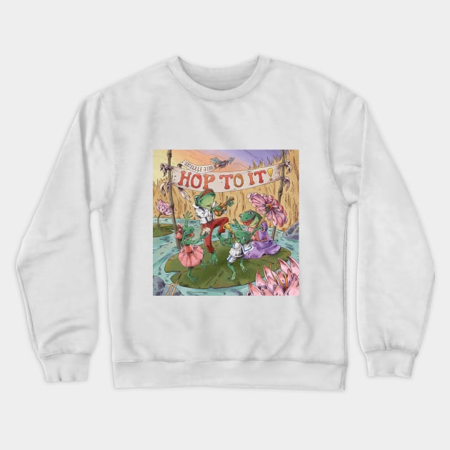 Ukulele Jim - Hop to It! Crewneck Sweatshirt by UkuleleJim